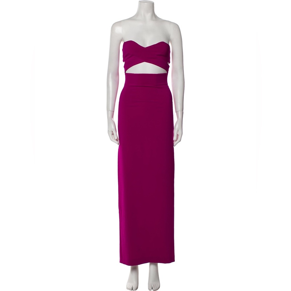 Solace London fuschia magenta purple pink red cutout dress
gown size US 4